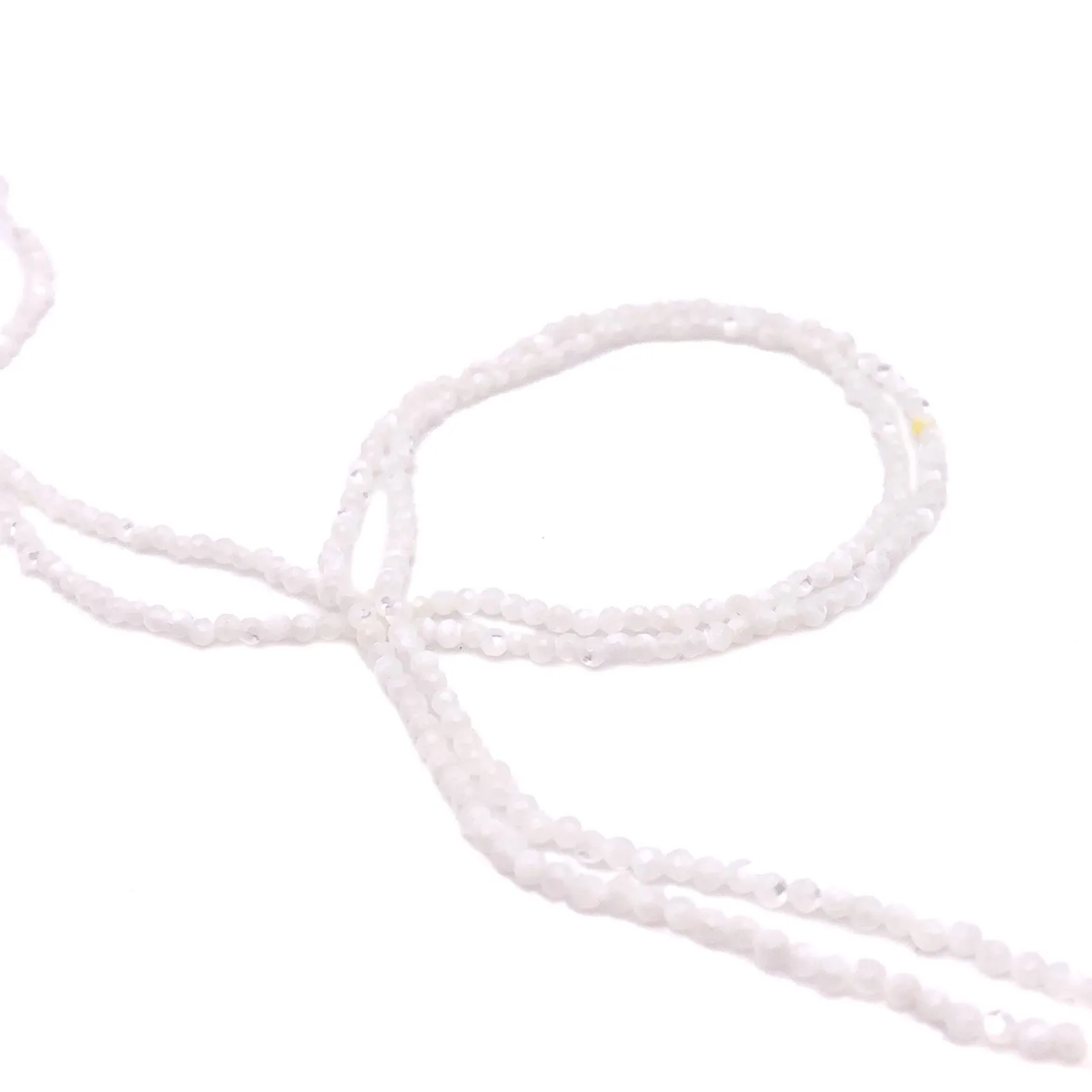Mother of Pearl 2.3mm Faceted Rounds Bead Strand