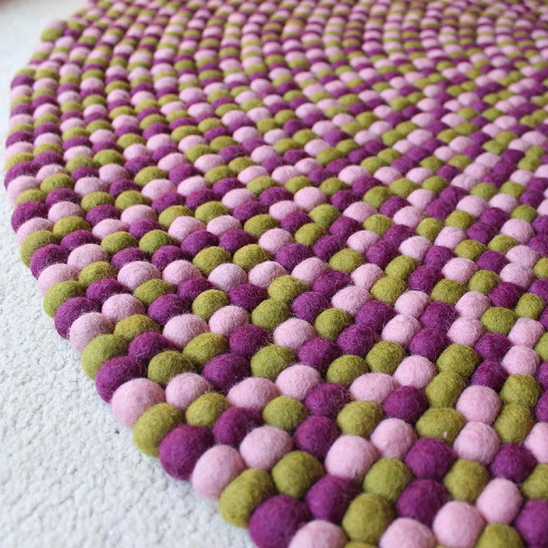 Mulberry Bush Felt Ball Rug