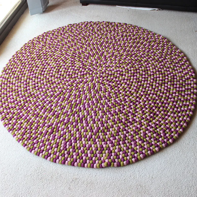 Mulberry Bush Felt Ball Rug