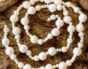 Multicolor Creams Pompom Garland 6ft | 1ct
