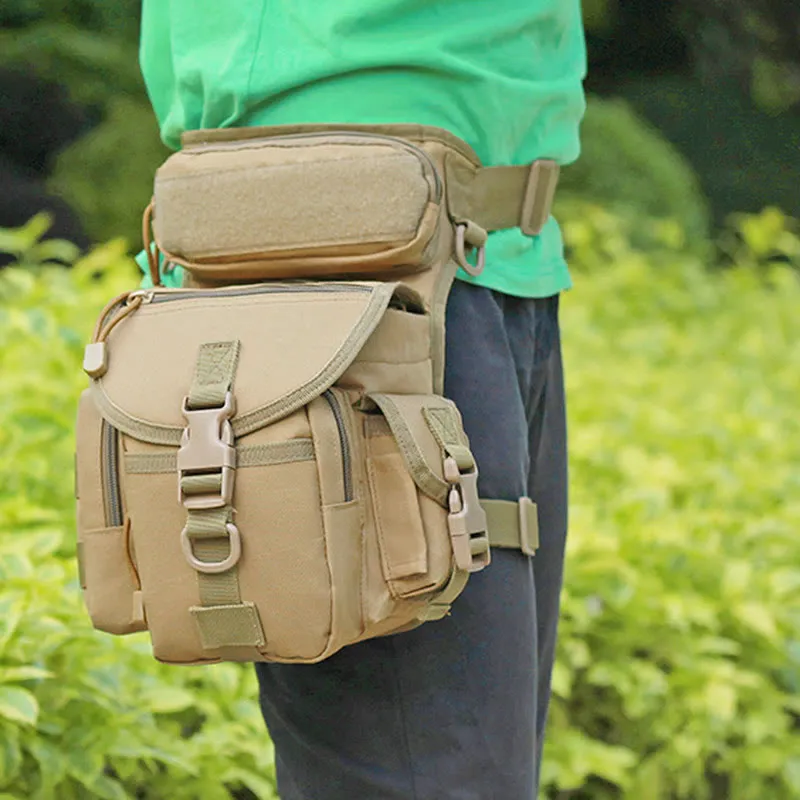 Multipurpose Leg Bag For Men Outdoor Riding Military Oxford Tactical Bag