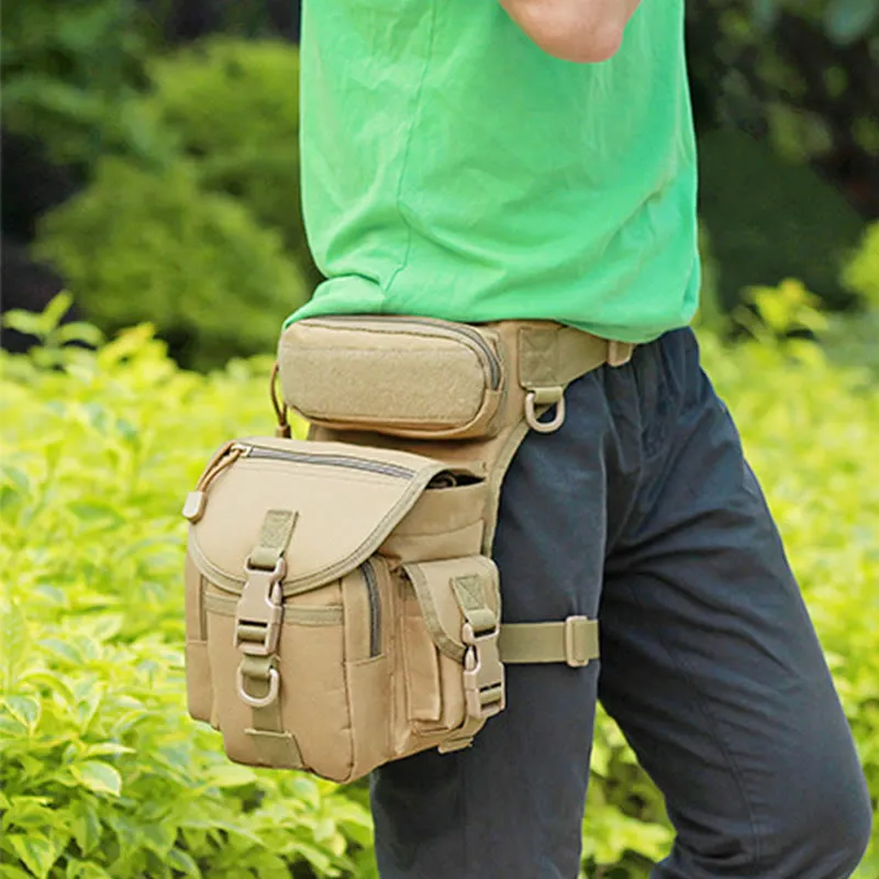 Multipurpose Leg Bag For Men Outdoor Riding Military Oxford Tactical Bag