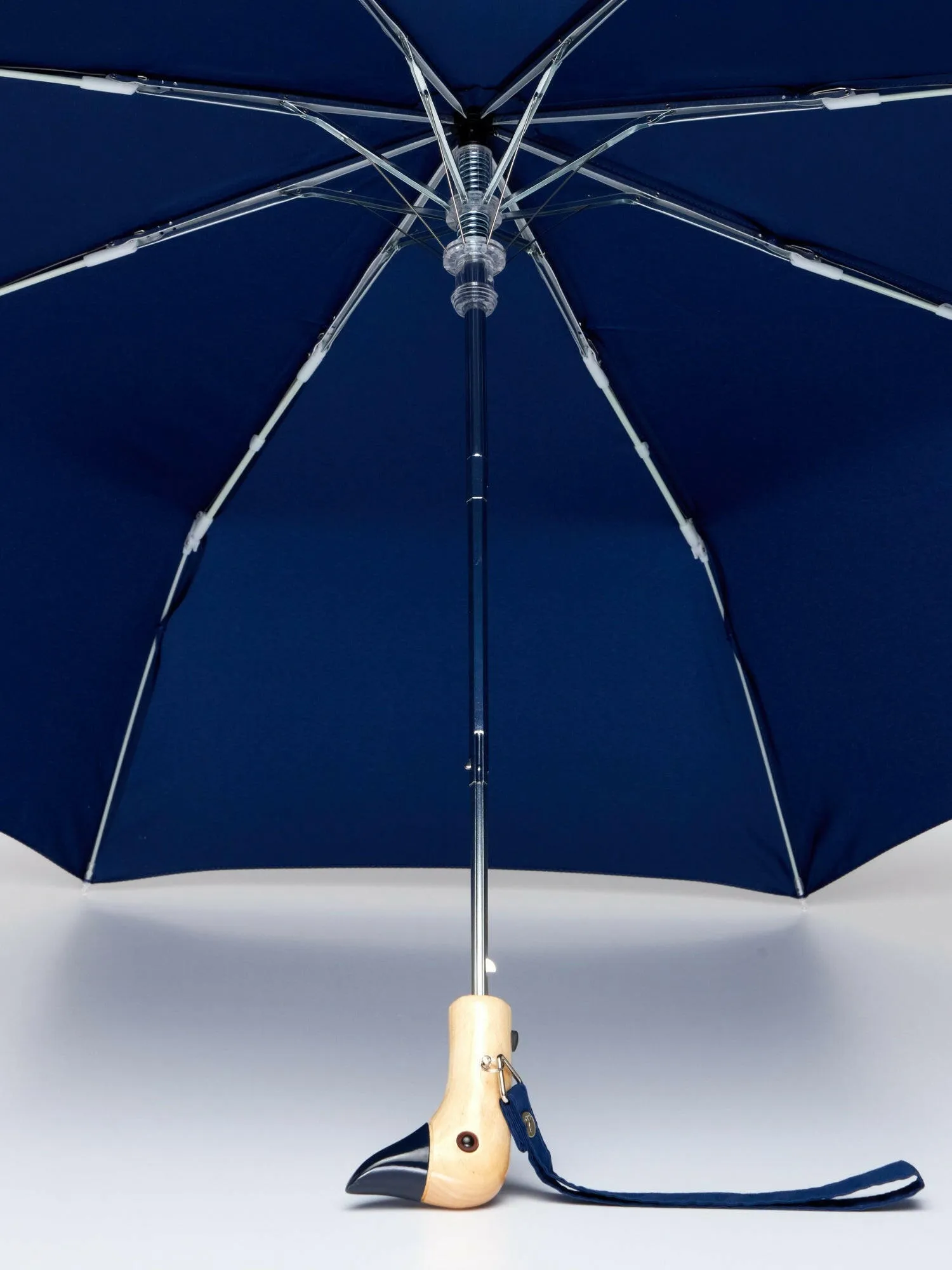 Navy Eco-Friendly Compact Duck Umbrella