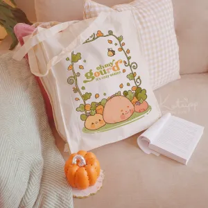 Oh My Gourd Tote Bag | Kawaii Pumpkin Autumn Bag | Eco-Friendly Halloween Shopper