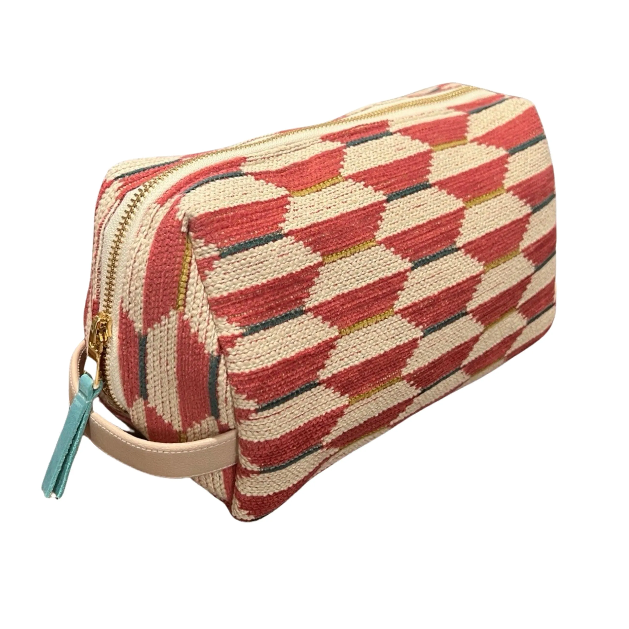 Optica Toiletry Bag in Brick Red