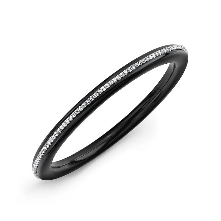 Parker Single Cut Black Onyx Bangle