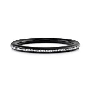 Parker Single Cut Black Onyx Bangle