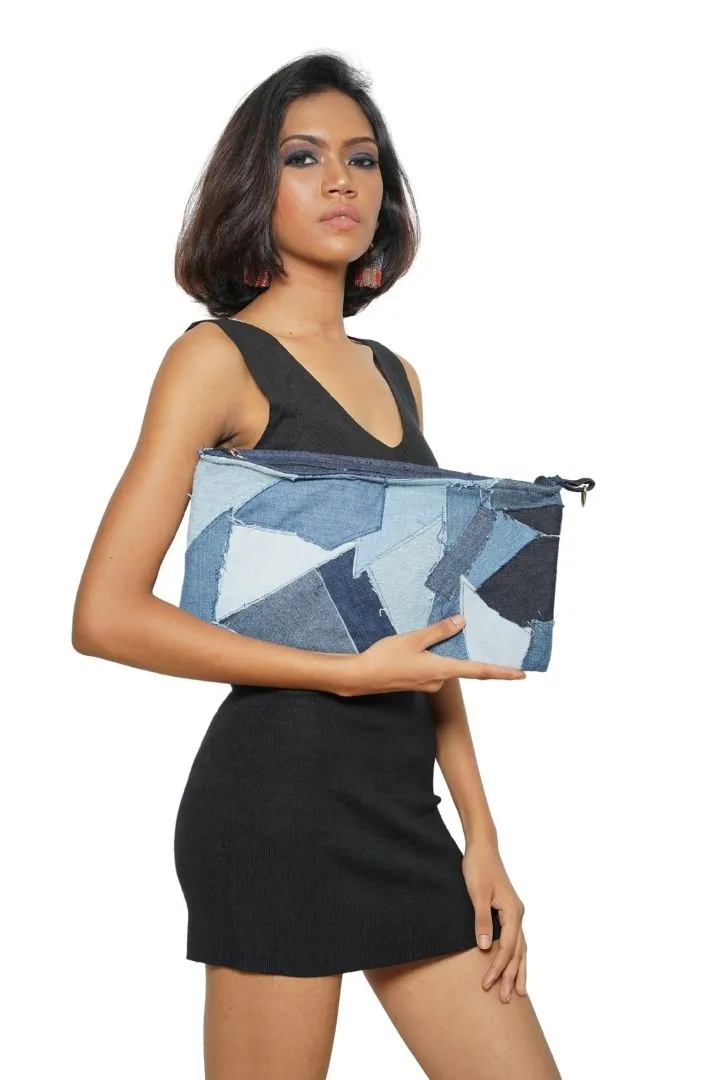 Patchwork Denim Sling bag