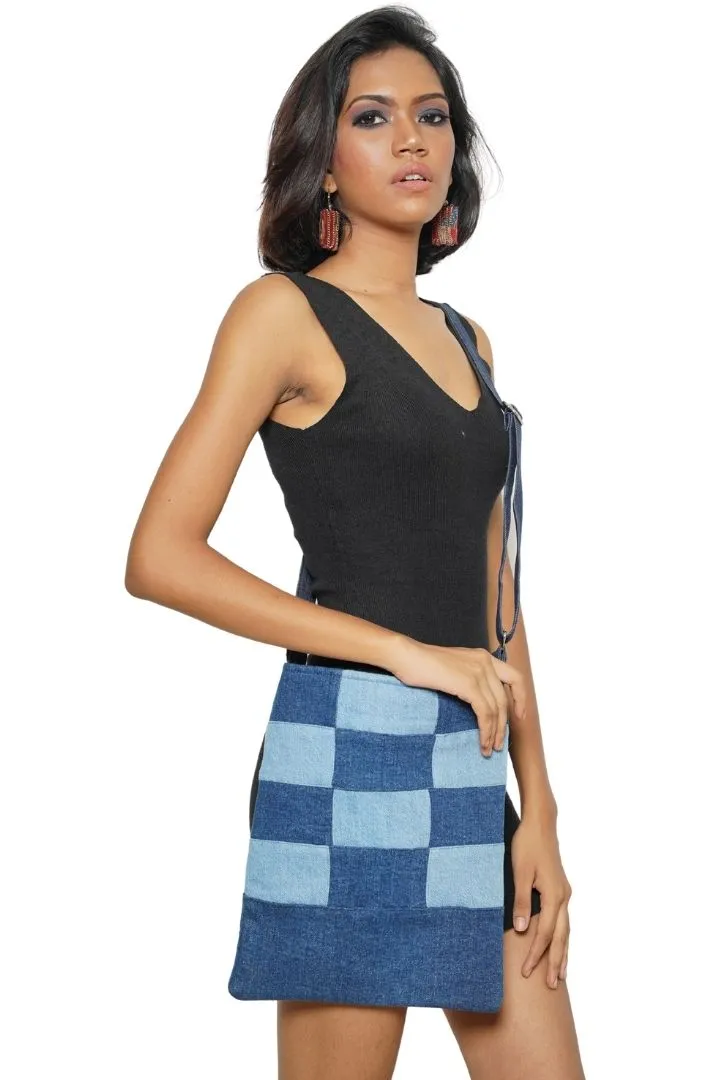 Patchwork Denim Sling bag