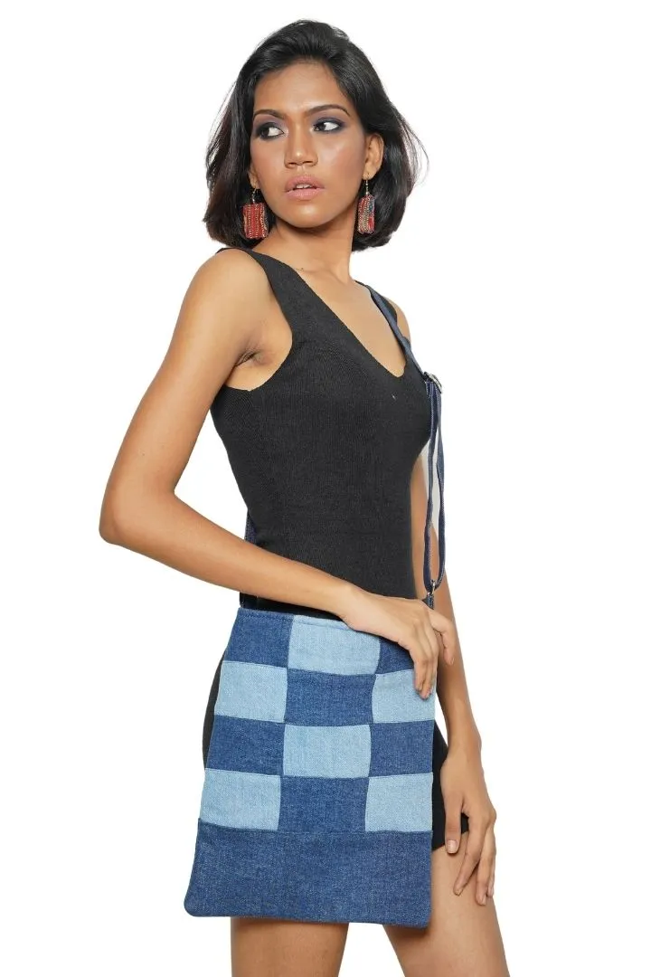 Patchwork Denim Sling bag