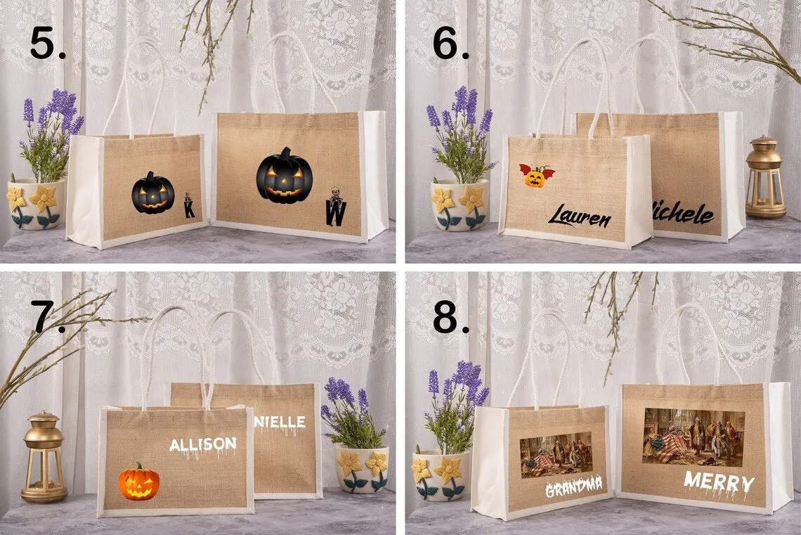 Personalized Bridesmaid Bags burlap Bags for Bridal Party Bridesmaid Gift