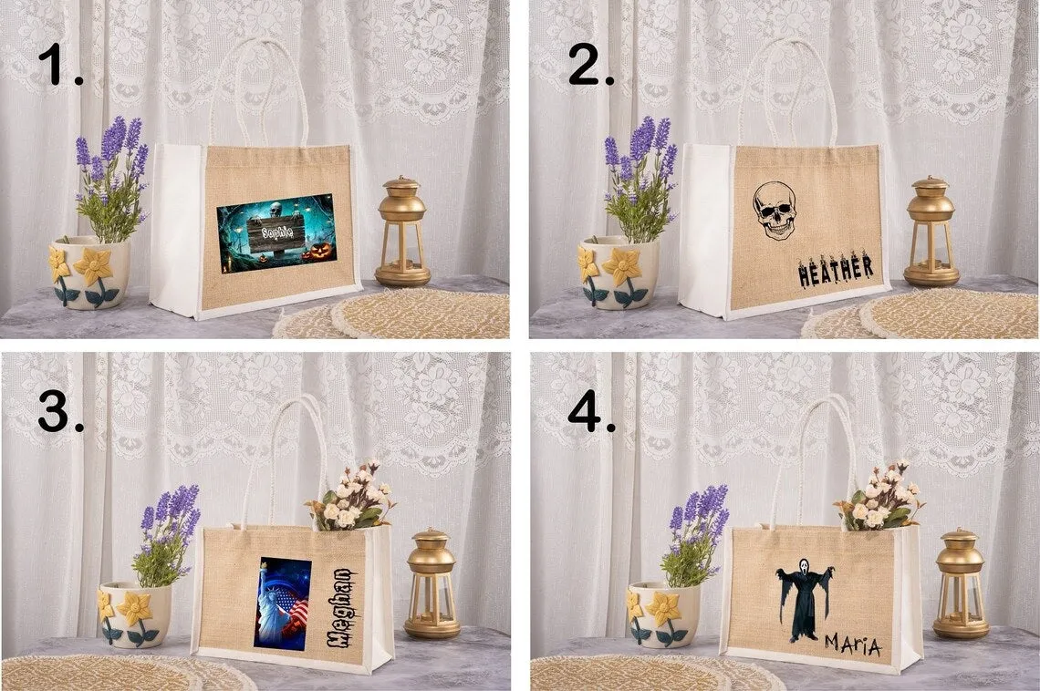 Personalized Bridesmaid Bags burlap Bags for Bridal Party Bridesmaid Gift