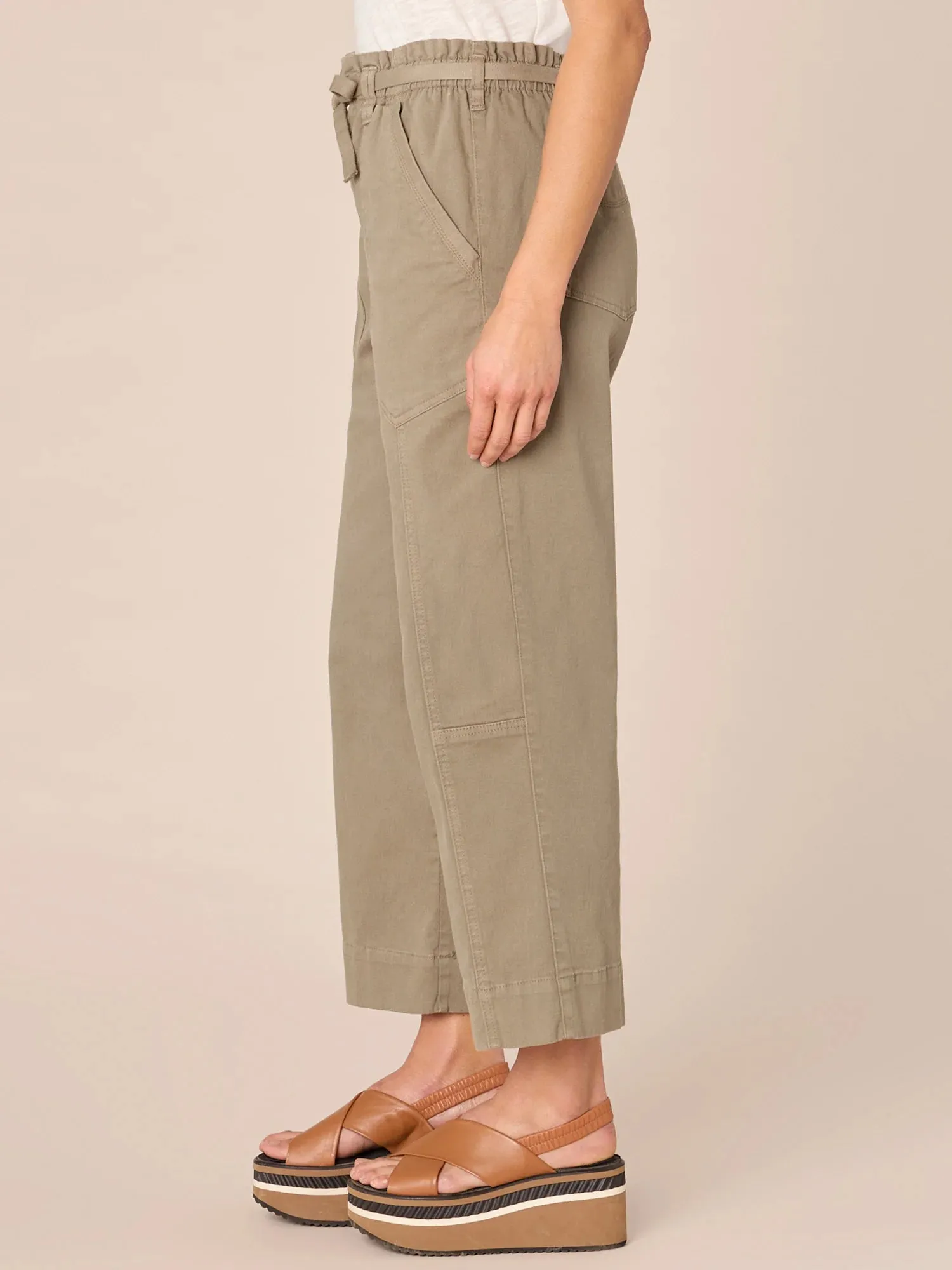 Petite Absolution Relaxed Paper Bag Waist Straight Leg Pant