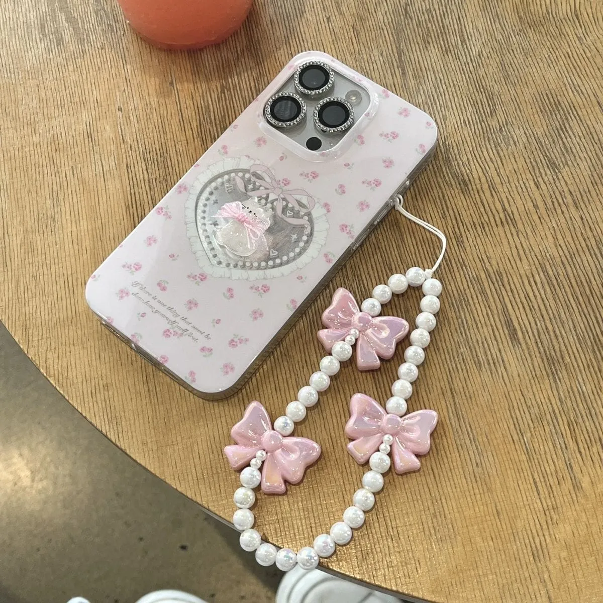 Pink Kitty Heart Bowknot iPhone Case SK530