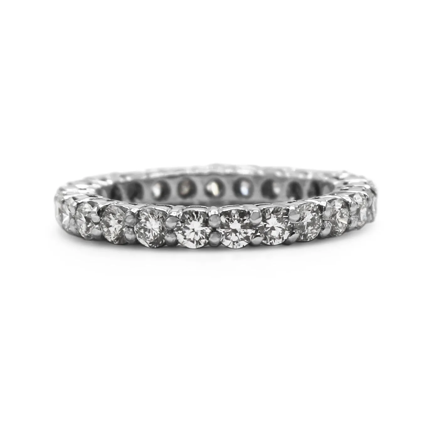Platinum Brilliant Cut Full Diamond Eternity Ring