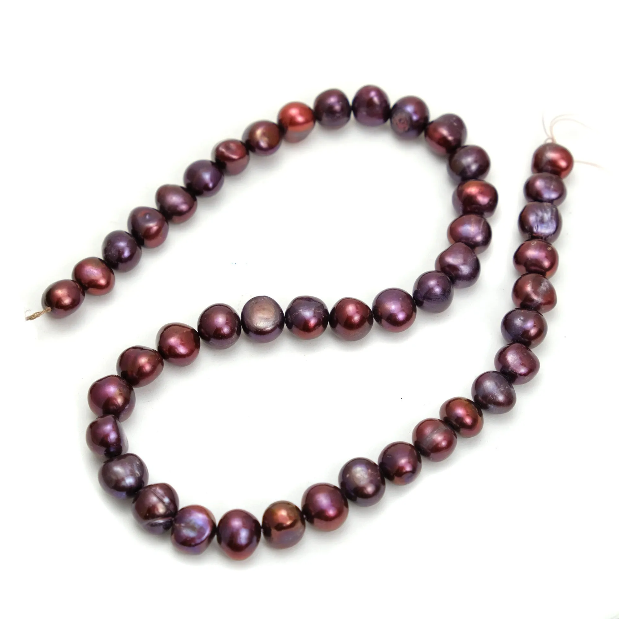 Plum Fresh Water Pearl 11mm Strand #11