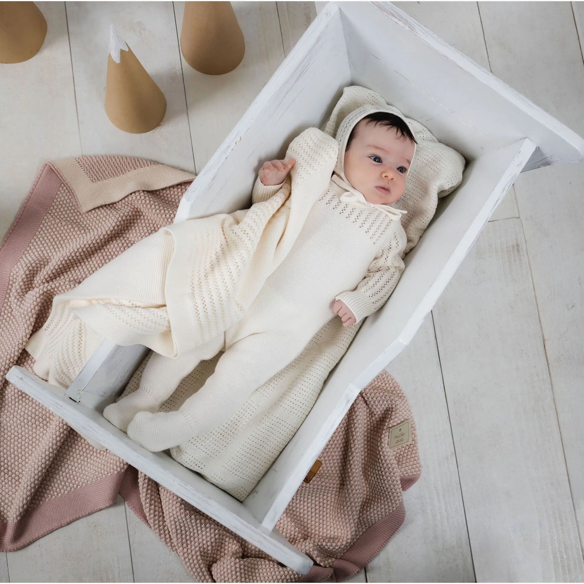 Precious Purl Knit Footie