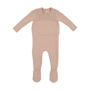 Precious Purl Knit Footie