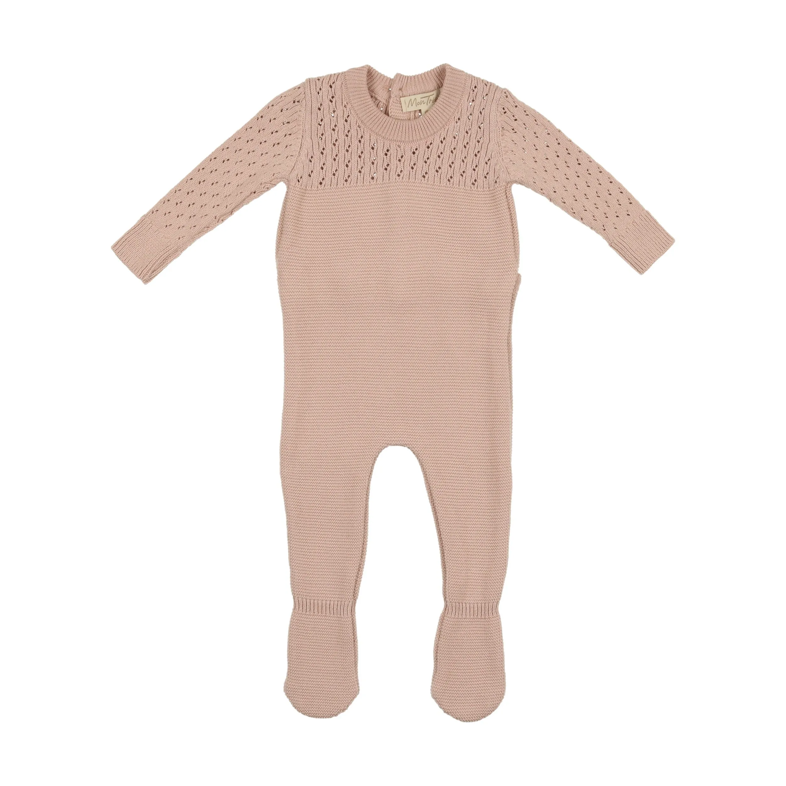 Precious Purl Knit Footie