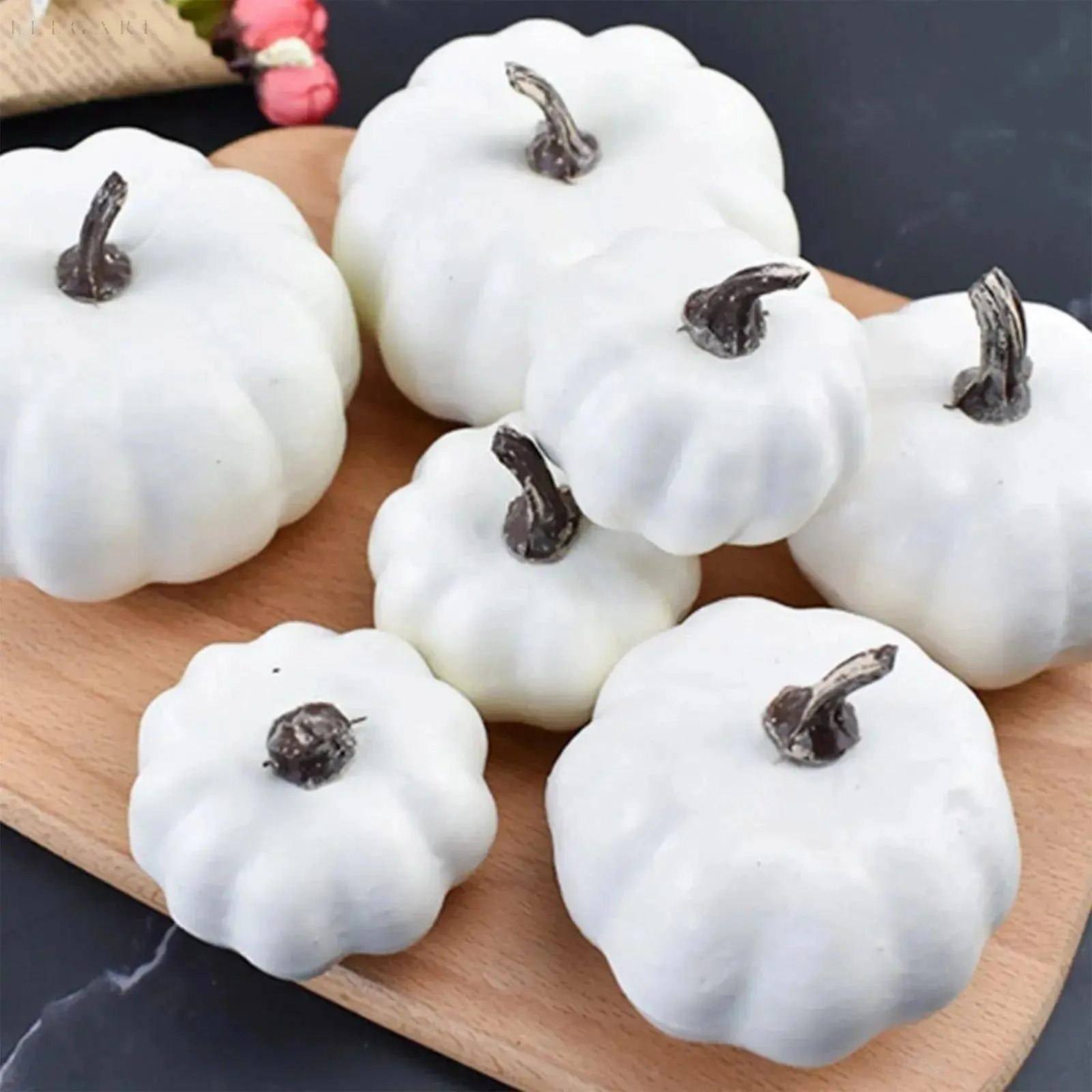 PumpkinCharm Decor - Künstliche Herbstdeko Kürbis für Halloween