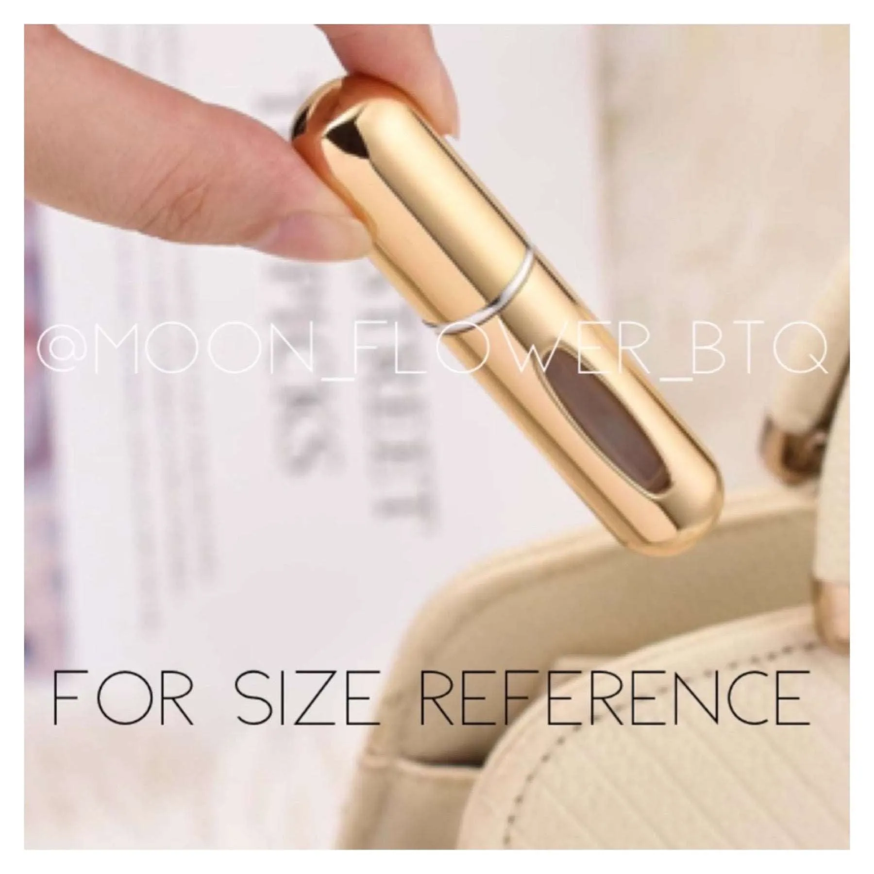 Purple Metallic Refillable Perfume Spray Atomizer