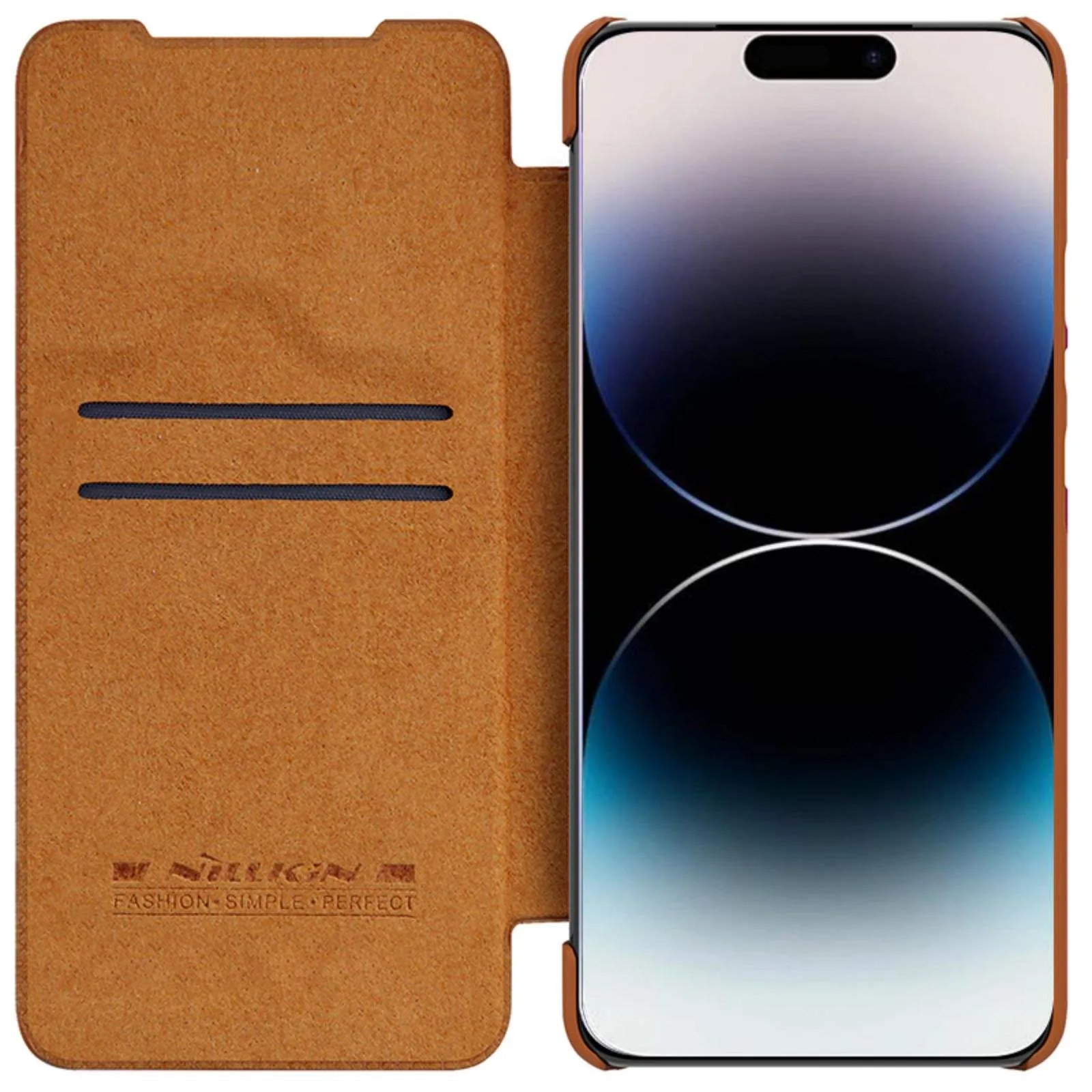 Qin Pro Leather PC Phone Case With Lens Bracket For iPhone