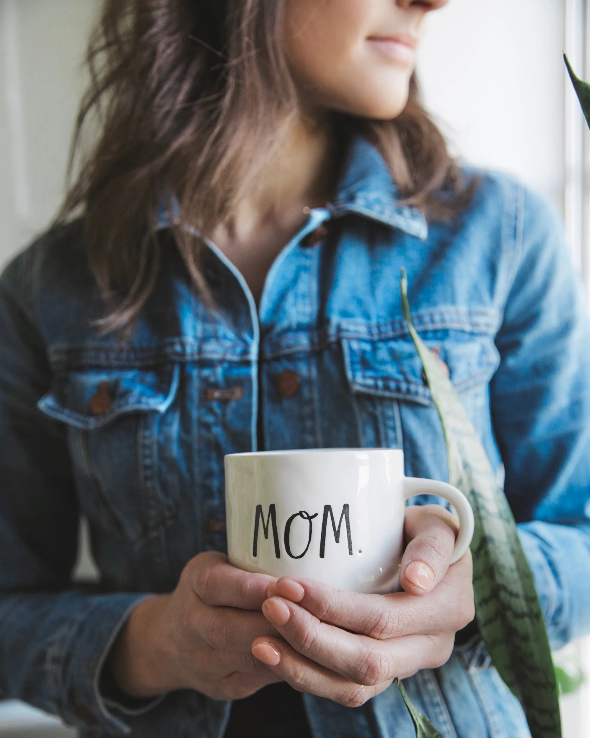 Rae Dunn Stem Print Mom Mug