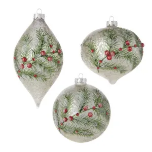 RAZ Pine Berry Bauble Assorted 10cm (price per item)