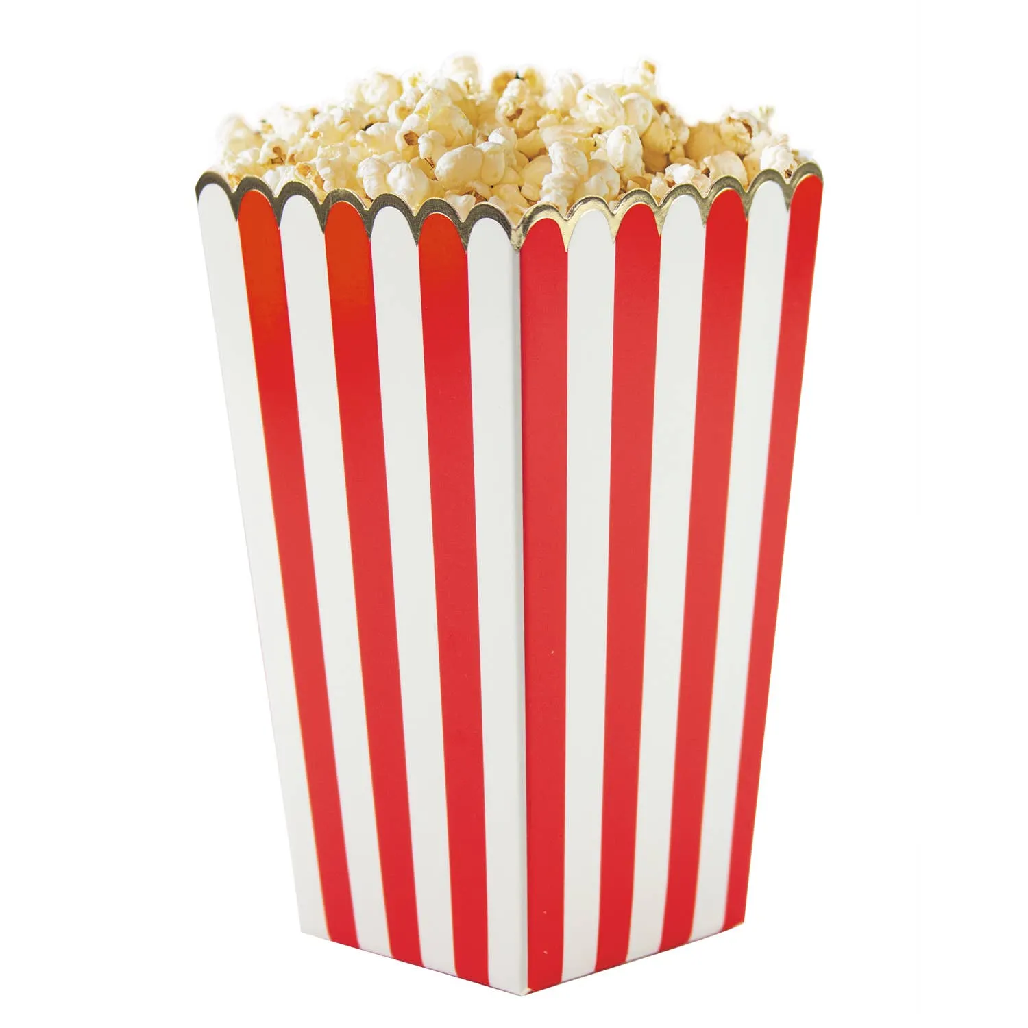 RED AND WHITE POPCORN BOXES X 8