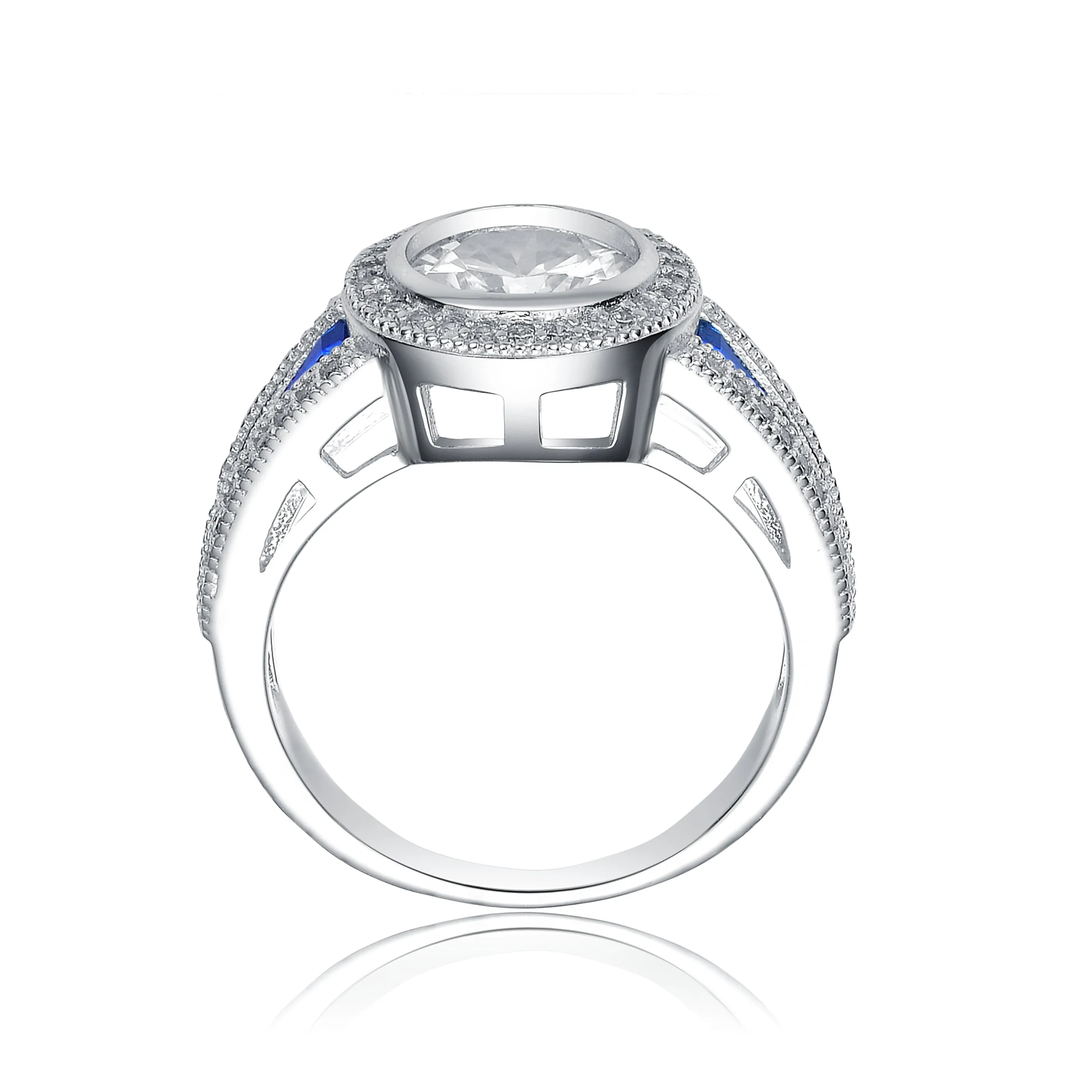 Renée Statement Halo Cluster Pave Ring