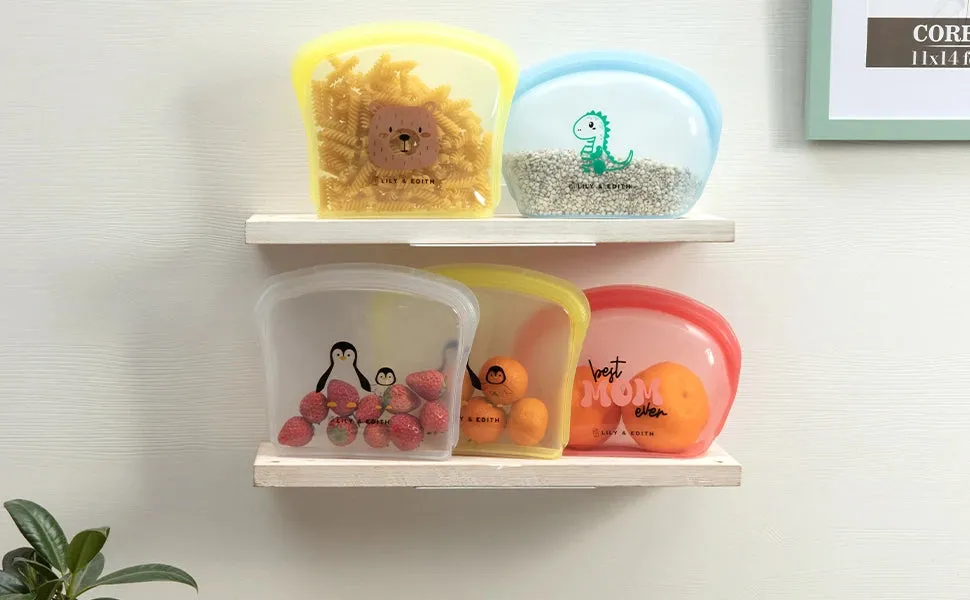 Reusable Silicone Bag Gift Box 5-Pack | Dad