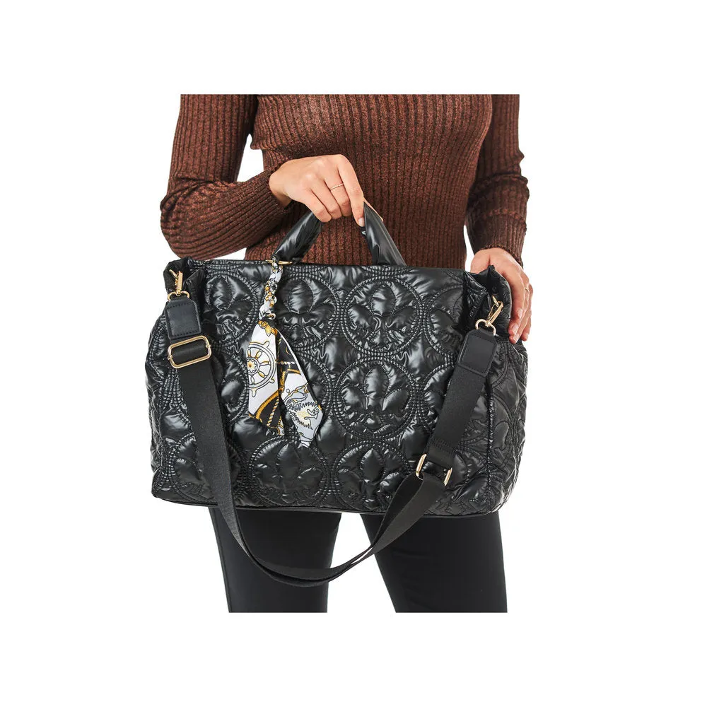 Rieker Handbag Black Soft Faux Leather Quilted H1644-00