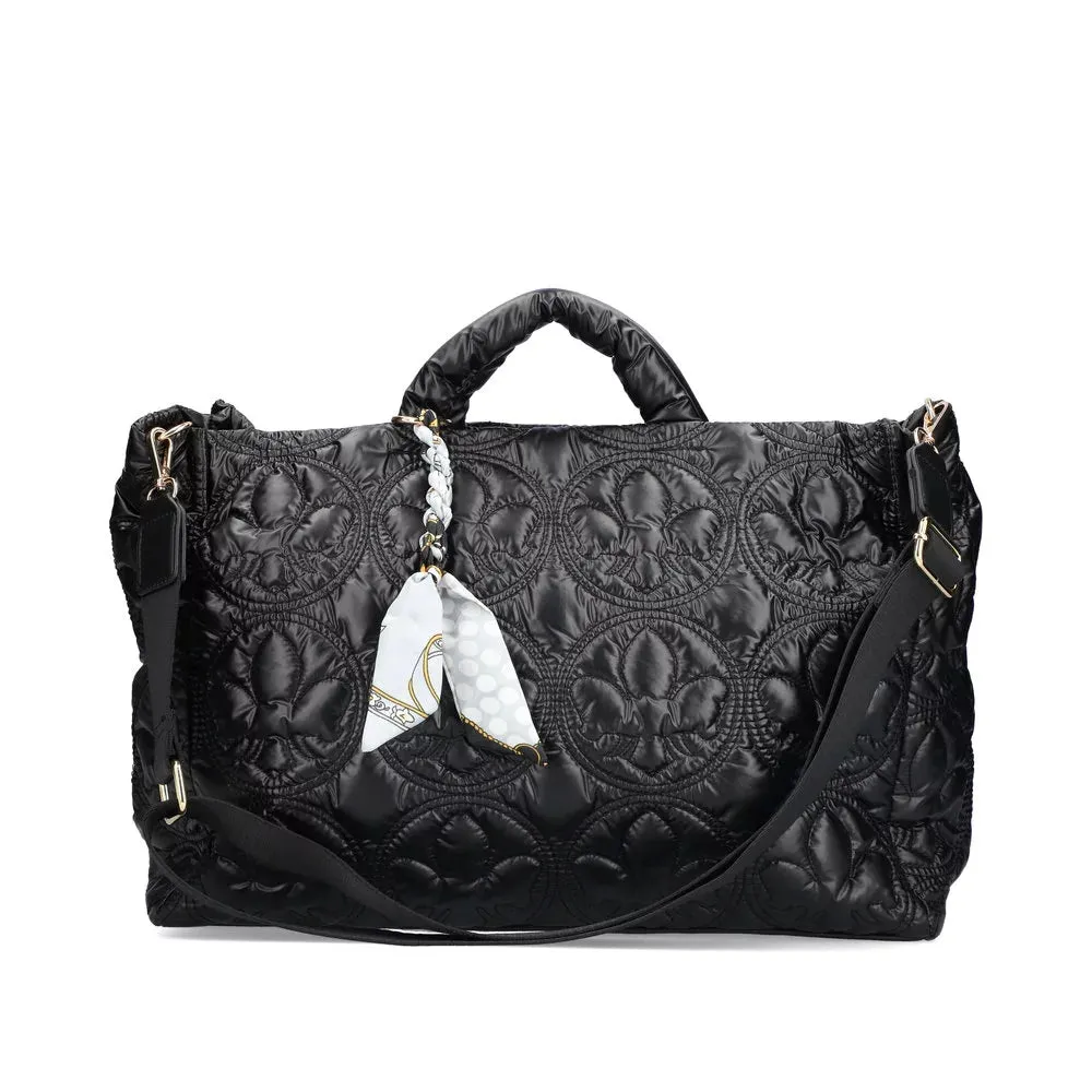 Rieker Handbag Black Soft Faux Leather Quilted H1644-00