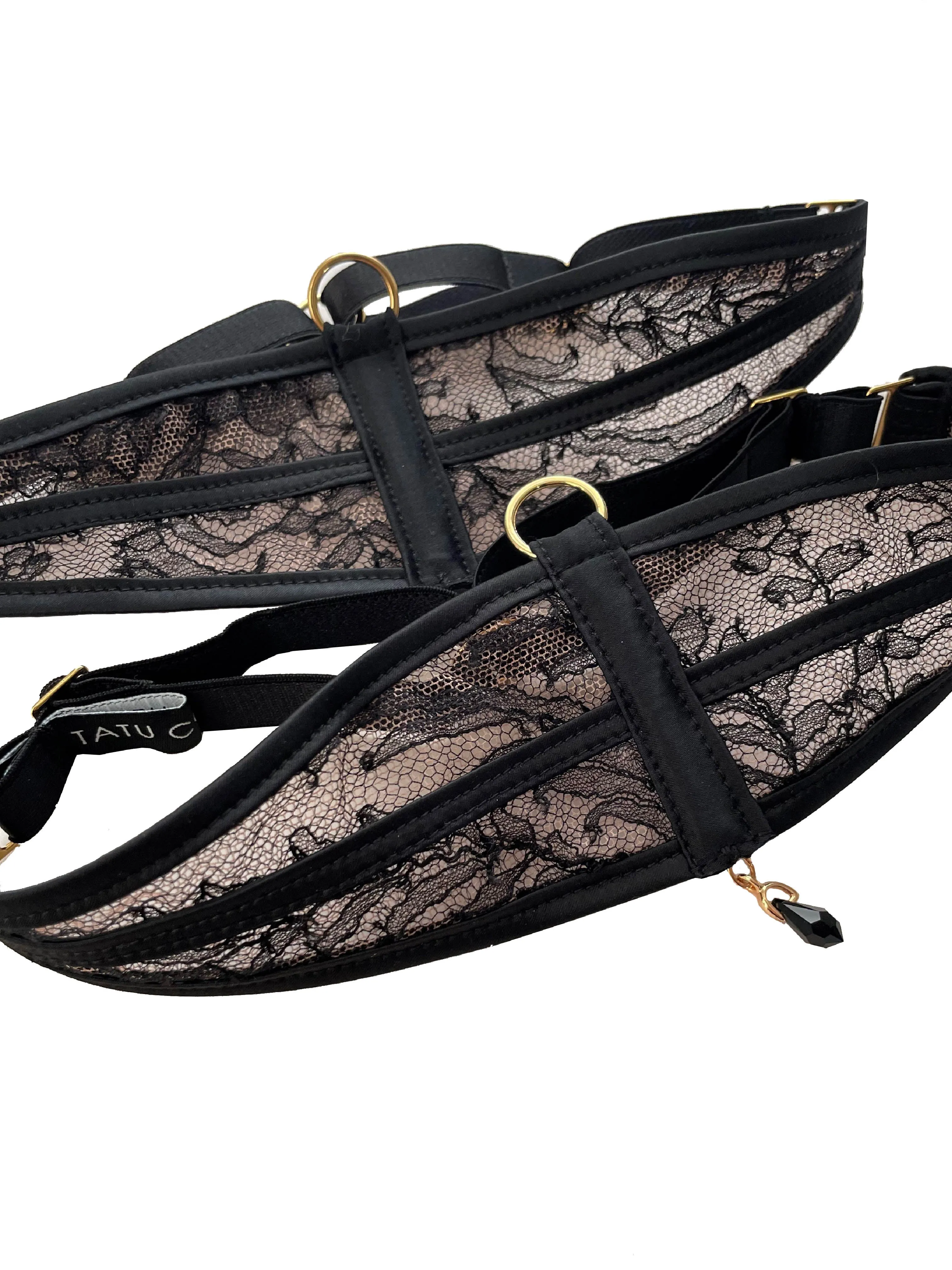 Rosalia Garter Set - Black