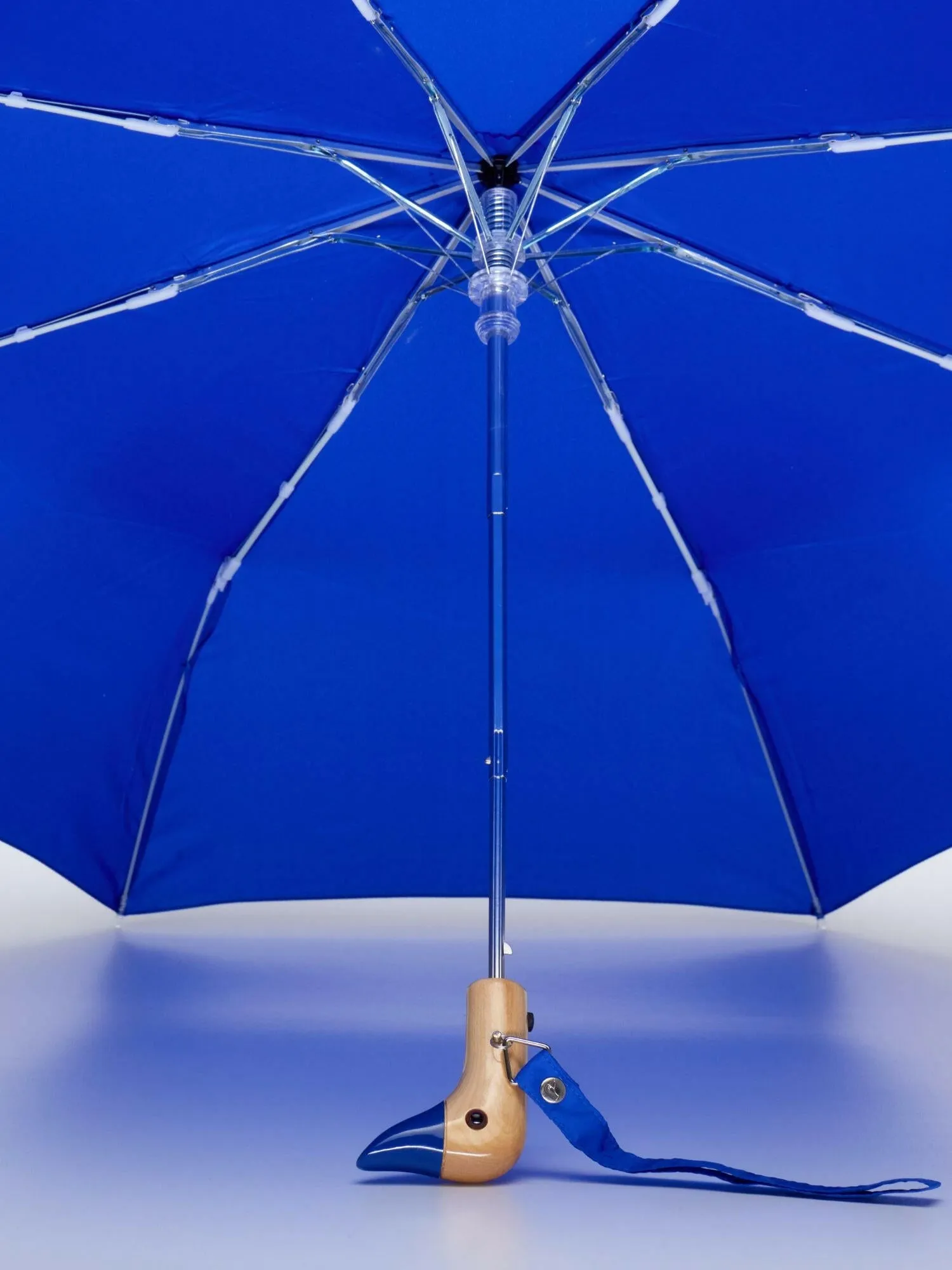 Royal Blue Eco-Friendly Compact Duck Umbrella