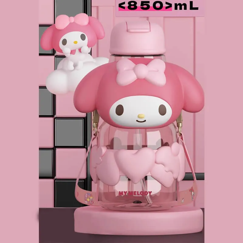 Sanrio Stylish High-Capacity Water Bottle for Summer 850ml