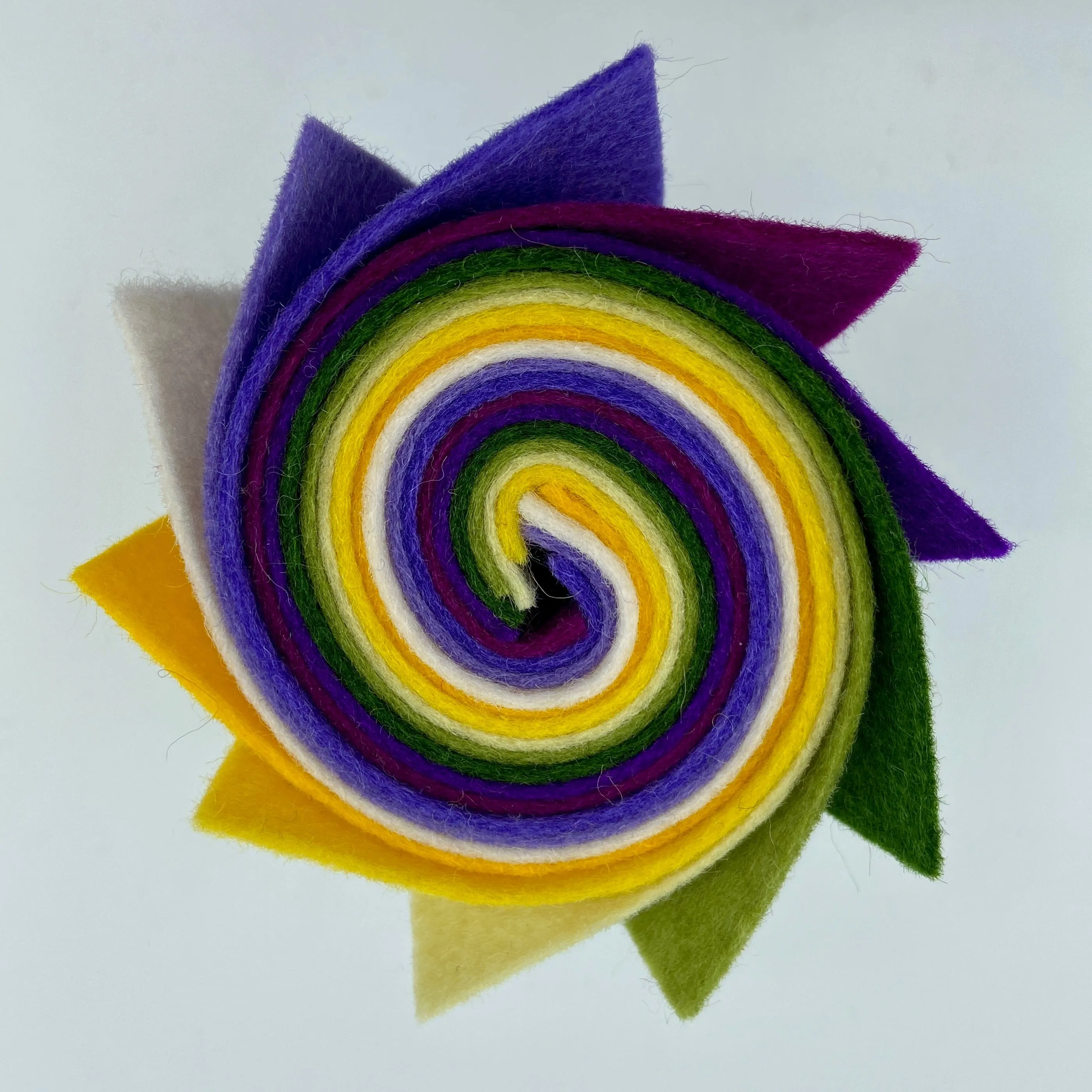 Small Wool Felt Roll - Crocus