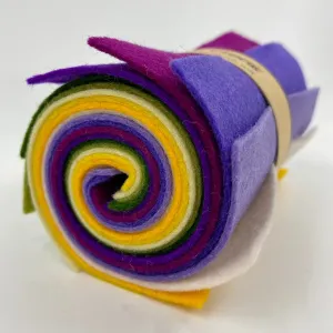 Small Wool Felt Roll - Crocus