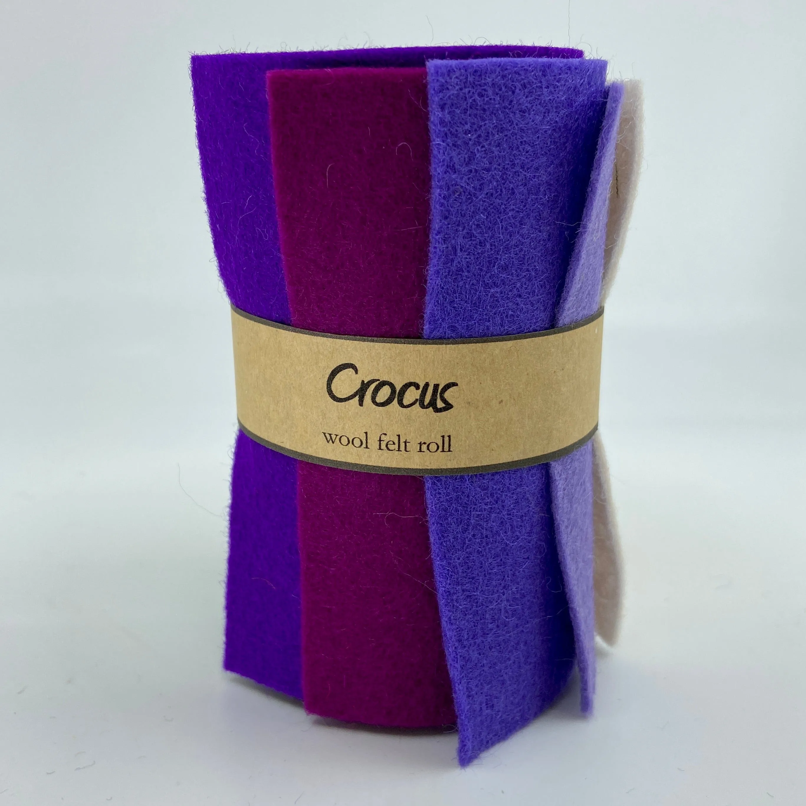 Small Wool Felt Roll - Crocus