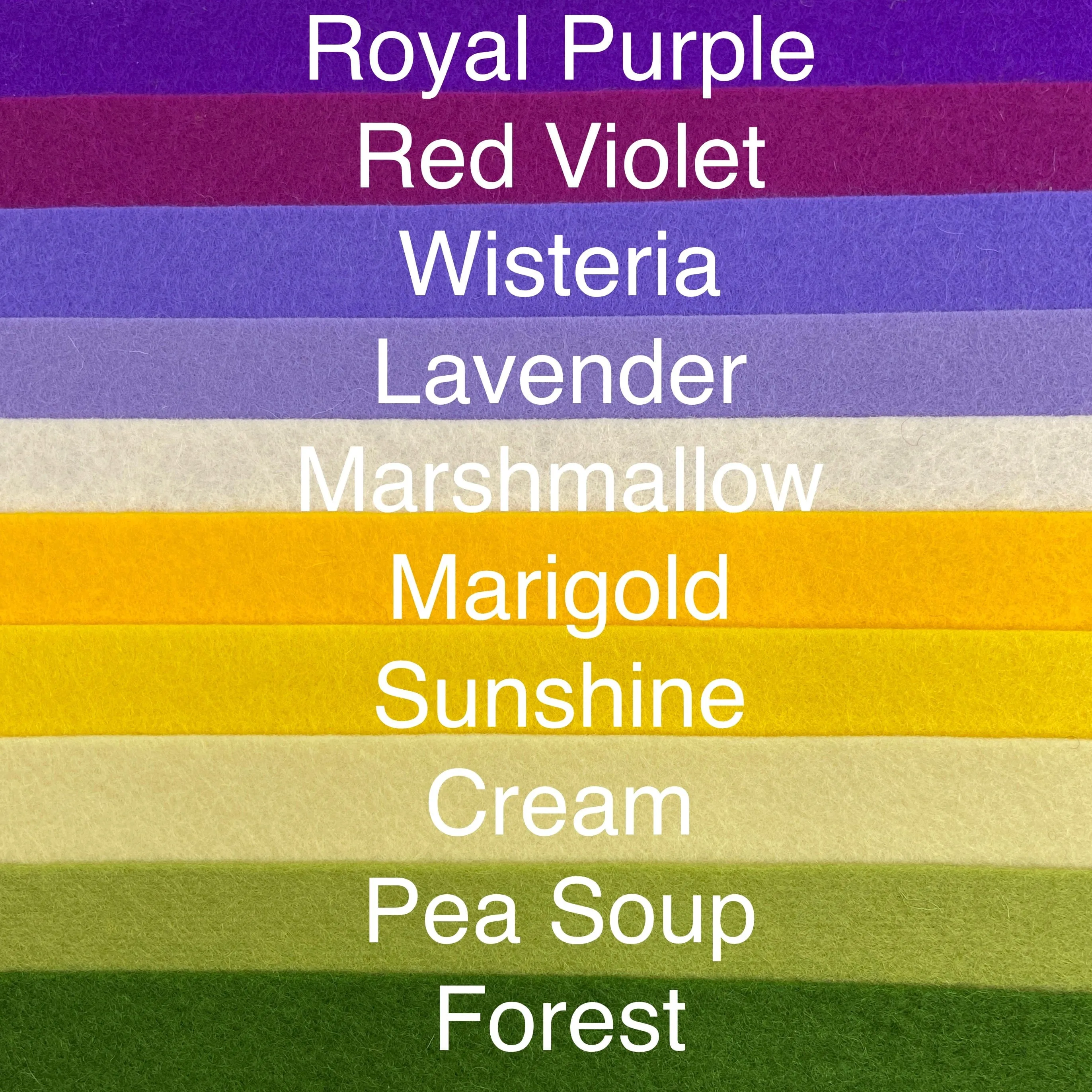 Small Wool Felt Roll - Crocus