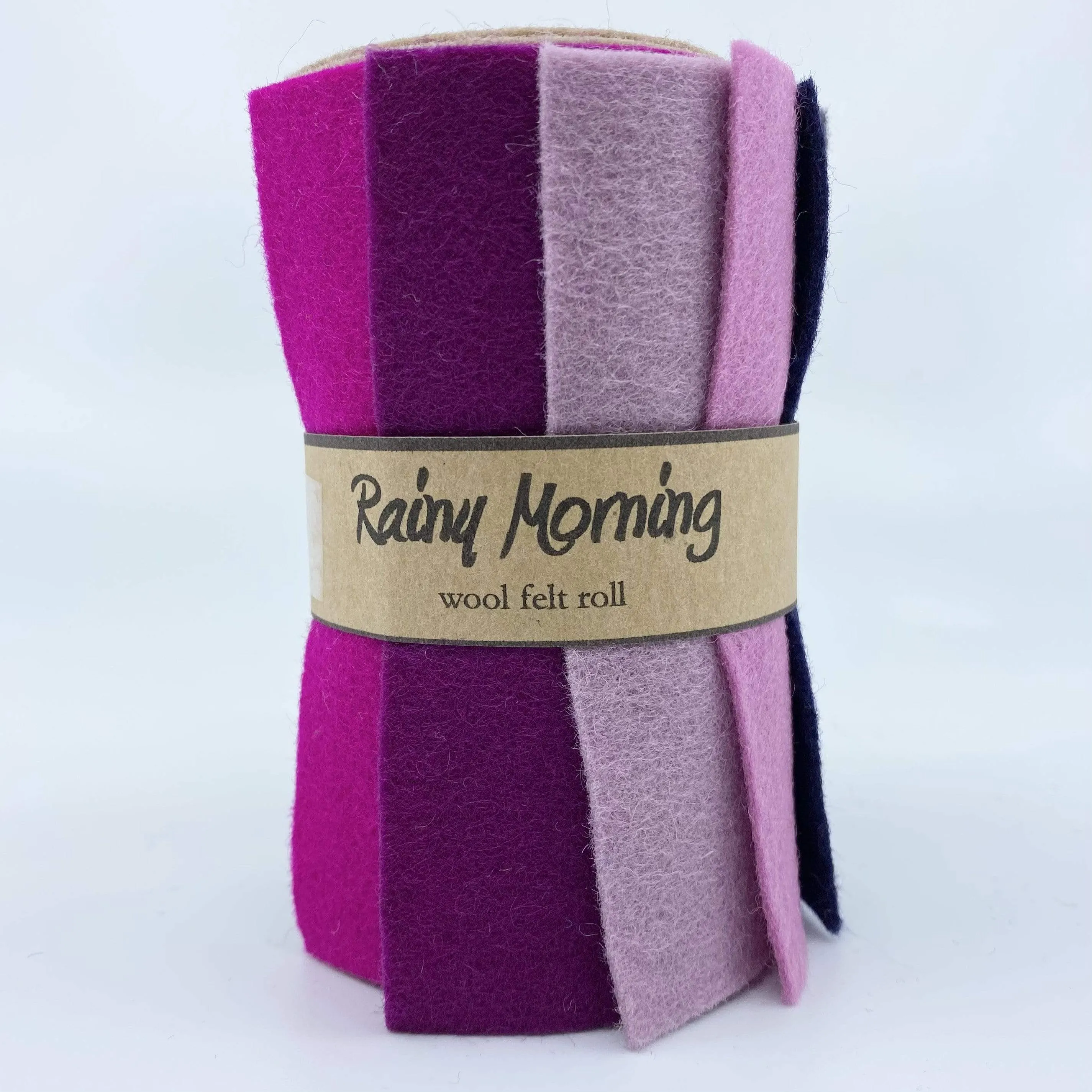 Small Wool Felt Roll - Rainy Morning