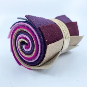 Small Wool Felt Roll - Rainy Morning