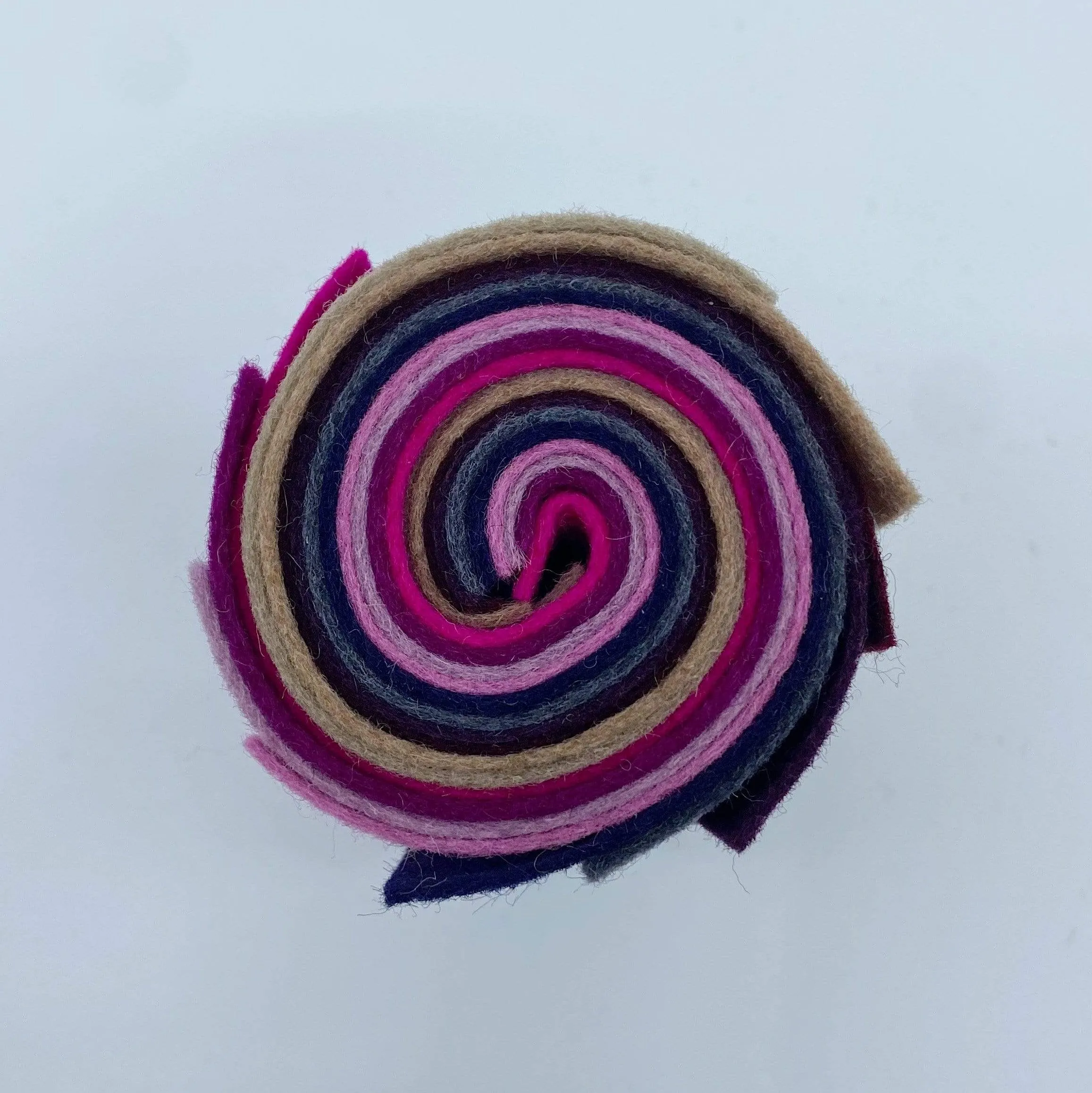Small Wool Felt Roll - Rainy Morning