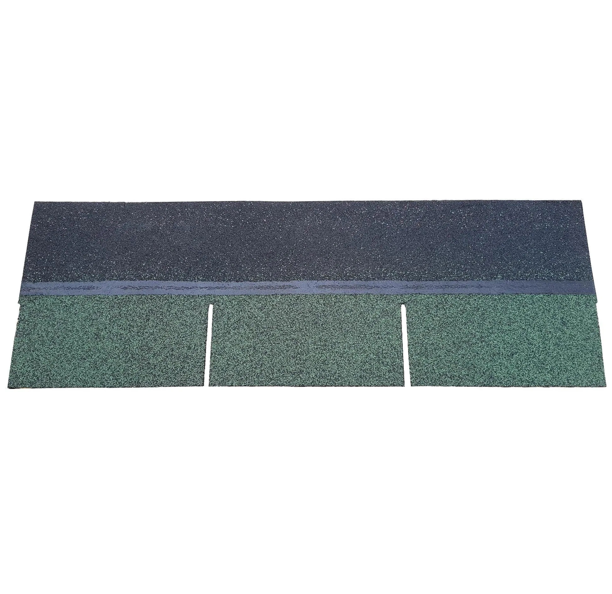 Standard 3 Tab Square Bitumen Roof Felt Shingles - Green (2.42m2 Pack)