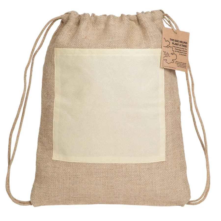 Stock Reforest Jute Drawstring(SJB-22H)