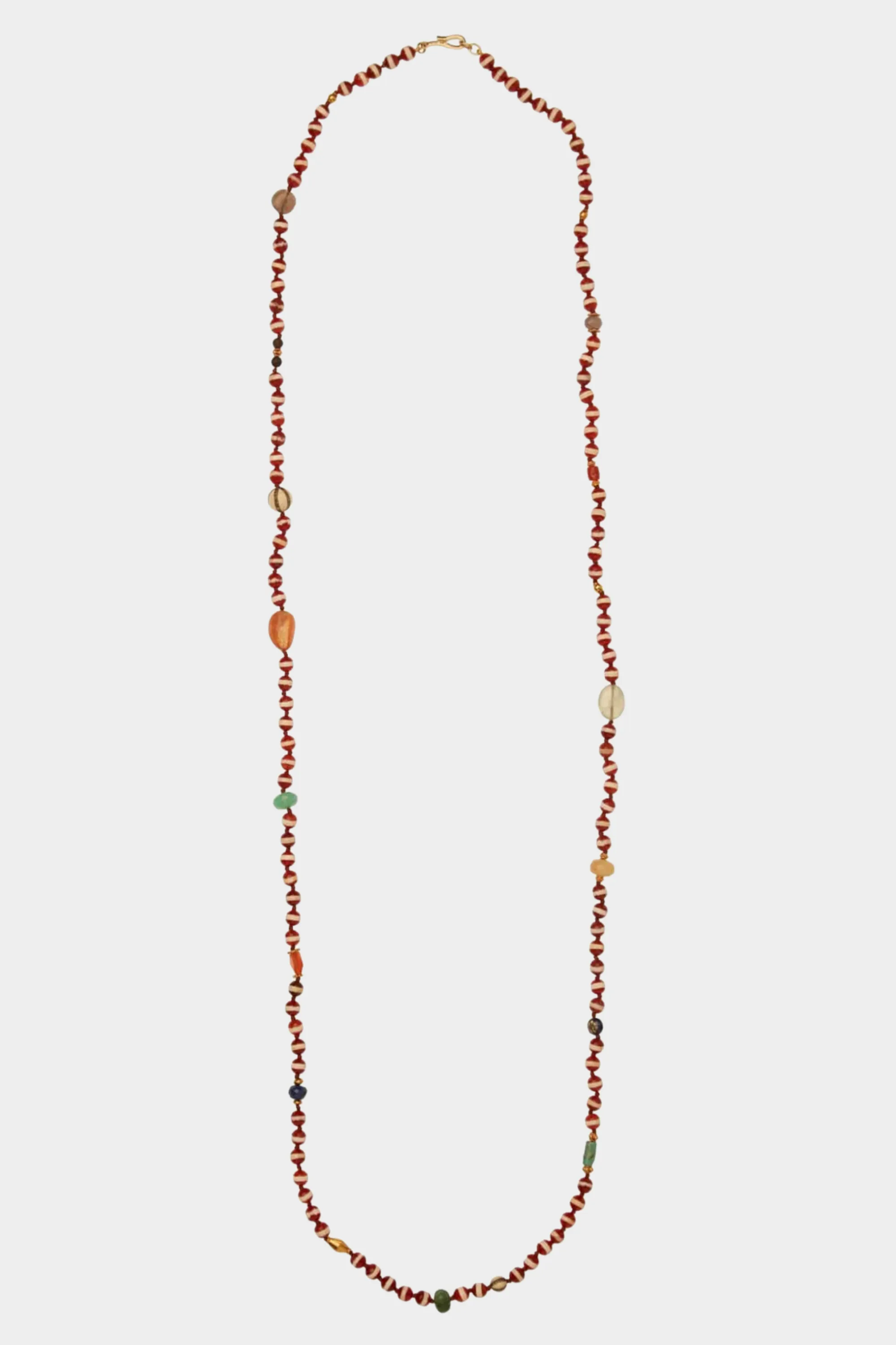 Stripe Necklace, Brown Agate