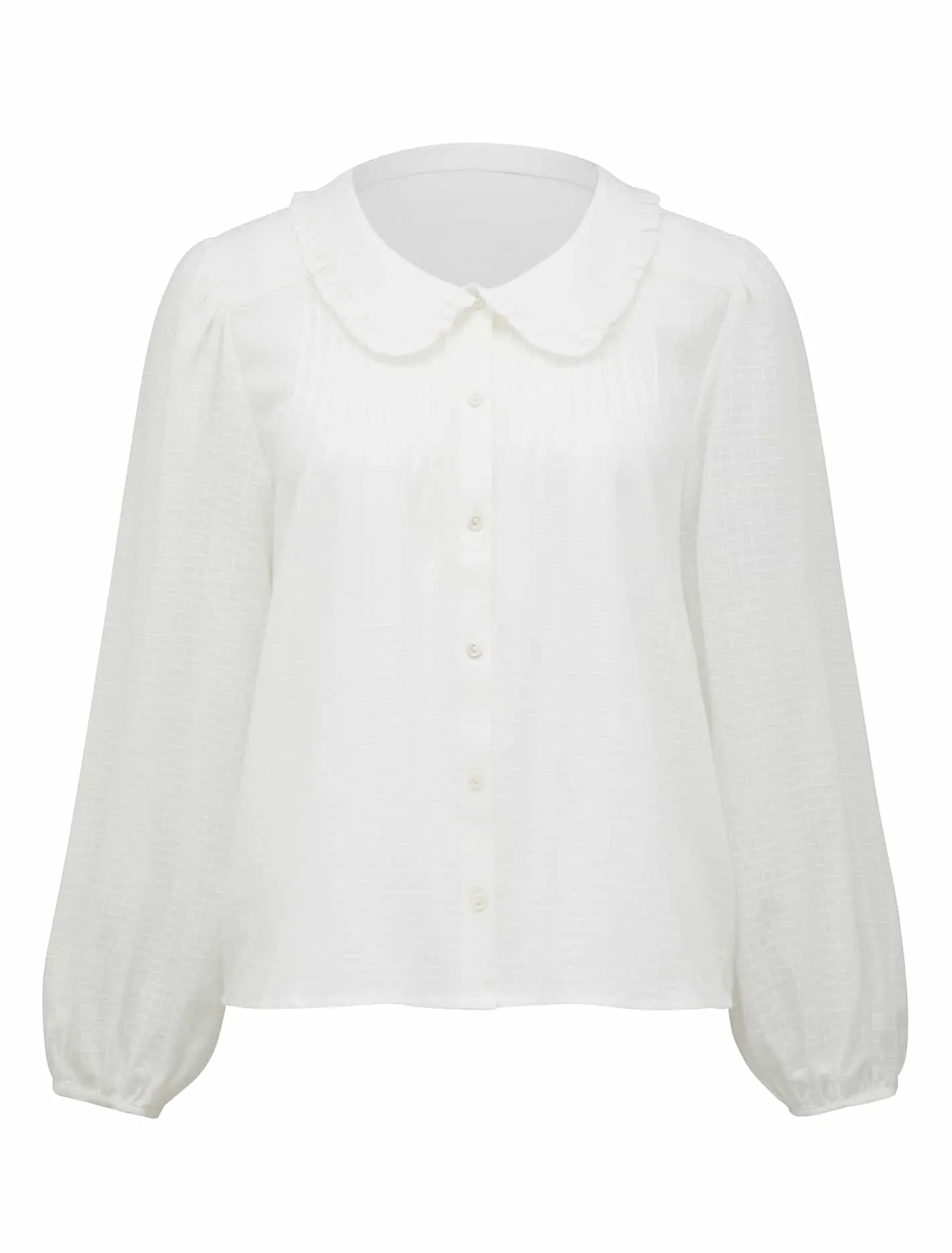 Suzzie Pintuck Collar Blouse