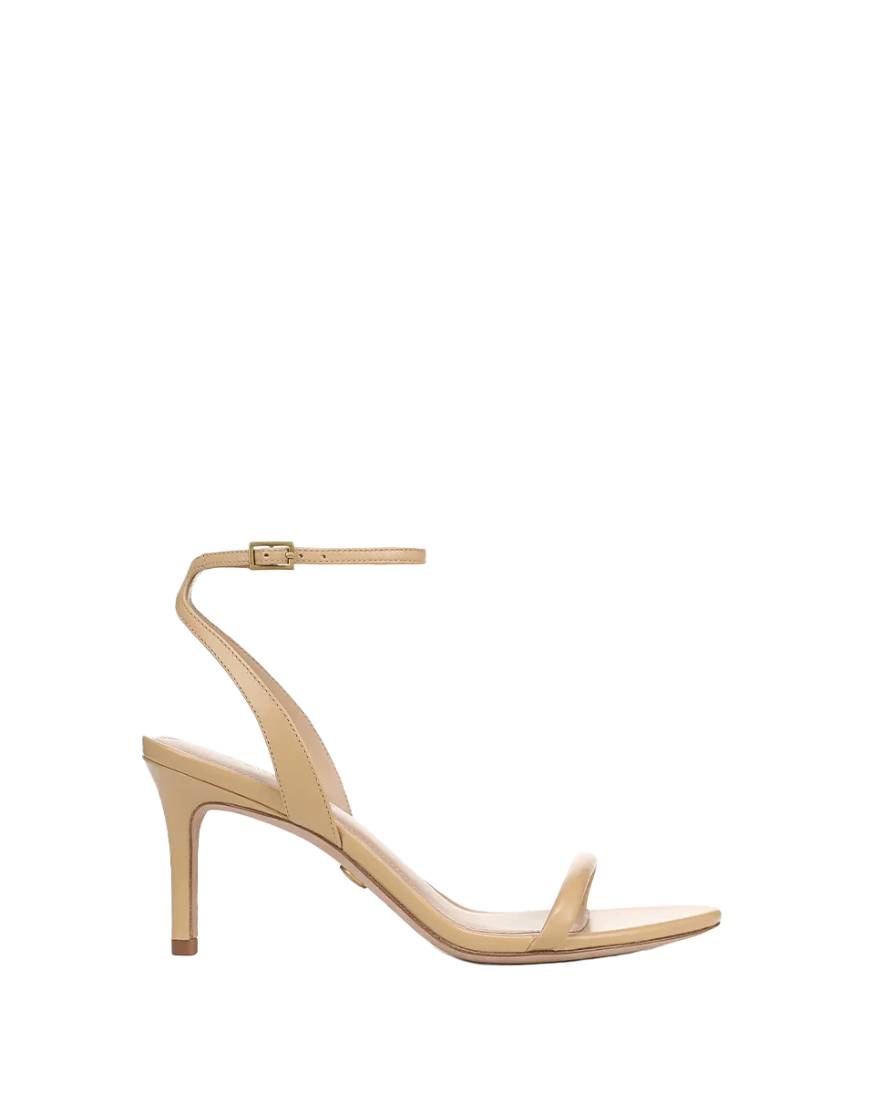 Sylvie Leather Ankle-Strap Stiletto Sandal