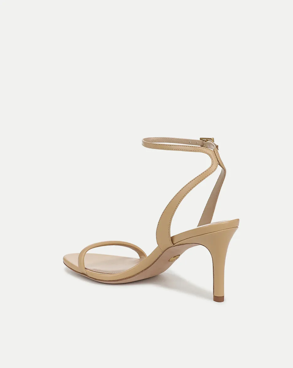 Sylvie Leather Ankle-Strap Stiletto Sandal