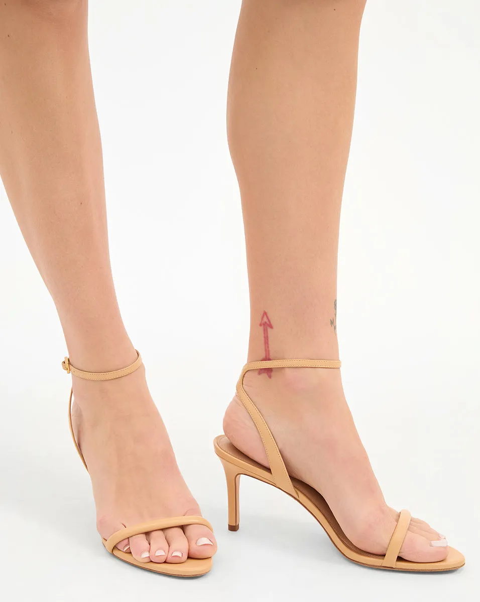Sylvie Leather Ankle-Strap Stiletto Sandal